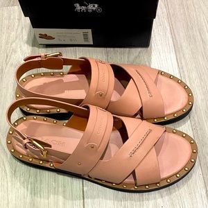 Gemma Leather Sandal | Dusty Rose | 10 |